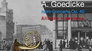 GOEDICKE Horn Concerto I [upl. by Charity]