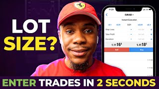 How To Calculate Lot Sizes Perfectly  Enter Forex Trades in 2 Seconds [upl. by Luapnoj]