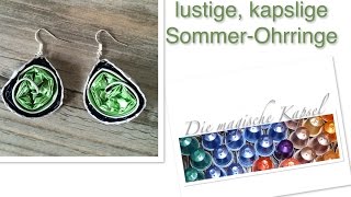 DIYNespresso Kapsel Schmuck Anleitung  Ohrringe die magische KaffeeKapsel [upl. by Aramas]