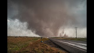 May 23 2024 MultiVortex Tornado Eldorado Oklahoma [upl. by Ahseinat]