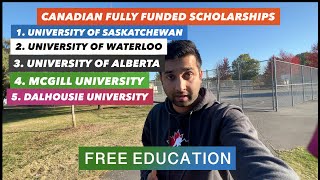 Top 5 Scholarship for International Students in Canada [upl. by Aisanat]