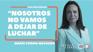 María Corina Machado quotNosotros no vamos a dejar de lucharquot [upl. by Alesiram]