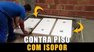 Contra Piso com Isopor  Counter Floor with Styrofoam [upl. by Ern]