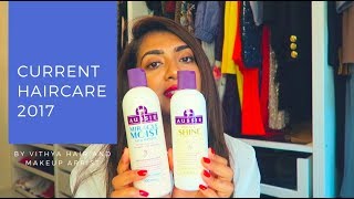 Current Haircare Routine  2017  Vithya Hair and Makeup Artist [upl. by Oirotciv541]