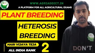 13 Heterosis Breeding Plant Breeding Hari Teja ICAR JRFSRFCUETAFO [upl. by Nilreb]