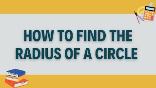 Find the radius of a circle whose diameter is 8 cm radius circle diameter [upl. by Assenay]