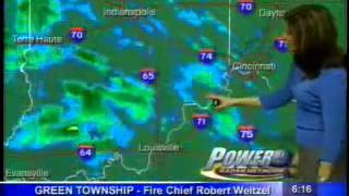 WLWT News 5 Today  Morning Forecast with Kristen Cornett 2005 [upl. by Christabelle]