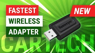 Fastest Wireless 2in1 Adapter in 2024  Sunweyer Wireless CarPlay amp Android Auto Dongle Review [upl. by Imelida]