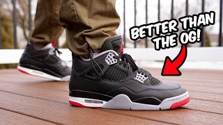 Air Jordan 4 BRED Reimagined REVIEW amp On Feet [upl. by Norton]