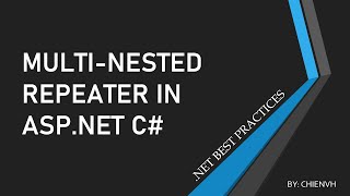 How to use Repeater Control in ASPNET  Net Best Practices [upl. by Eanad]