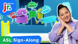 StoryBots Jumping On the Bed  ASL SignAlong Songs for Kids 🧏 Netflix Jr [upl. by Atiken]