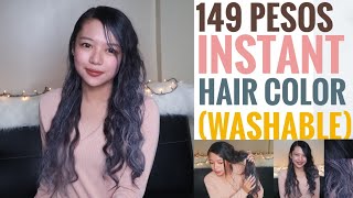 149 PESOS LANG INSTANT HAIR COLOR washable  Philippines [upl. by Wilhelmine938]