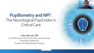 Pupillometry and NPi The Neurological Pupil index in Critical Care Medicine [upl. by Otaner]