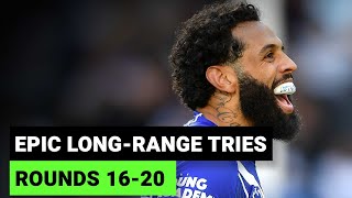 The best NRL longrange tries so far  Rounds 1620 2022  Part 2 [upl. by Eladnar]