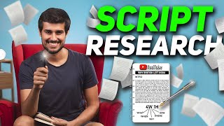 How to Research Like dhruvrathee  Script Like Dhruv Rathee [upl. by Eirol287]