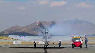 Hawker Sea Fury Dreadnought startupReno Air Races [upl. by Nalniuq]