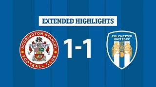 Extended Highlights  Accringon Stanley 11 Colchester United [upl. by Nolrah479]