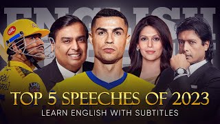 ENGLISH SPEECH  TOP 5 SPEECHES of 2023 English Subtitles [upl. by Faludi119]