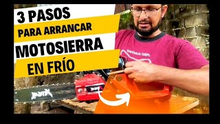 Cómo Arrancar una Motosierra en frío [upl. by Atirhs]