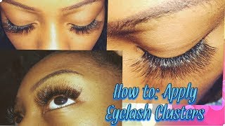 How to Apply Individual Eyelash Clusters  Jada Newman [upl. by Groscr399]