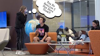 Blasting quotINAPPROPRIATEquot Songs In The Library PRANK [upl. by Tamera]