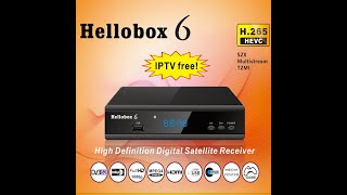 Hellobox 6 Satellite TV Receiver H265 HEVC 1080P MultiStreamT2MI [upl. by Beora276]