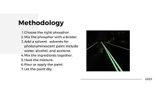 Photo Luminescent Paint for Road Lanes [upl. by Aryl]