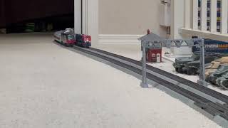 CN and Amtrak trainwatching in HO scale [upl. by Ynnol]