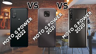 Motorola Moto G Power 2022 vs Motorola Moto G Power 2021 vs Motorola Moto G Power 2020 [upl. by Eesdnyl775]