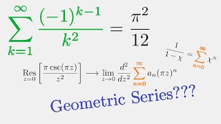 Complex Analysis Alternating Basel Problem [upl. by Anaibib882]