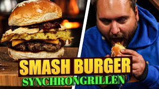 Big Rösti smashed Burger  SizzleBrothers Stream Highlights [upl. by Eadahs]