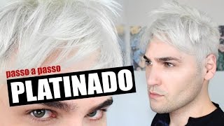 TUTORIAL CABELO PLATINADO EM CASA  Como platinar em casa  nevou [upl. by Si]