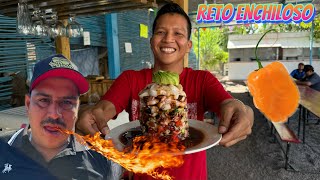 Lo Rete a comer el AGUA CHILE mas Enchiloso del Mundo  Siete habaneros y muchas salsas [upl. by Enibas]