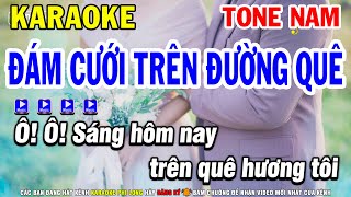 Karaoke Đám Cưới Trên Đường Quê Nhạc Sống Karaoke Tone Nam  Phi Long [upl. by Anoif]