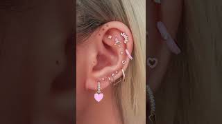 Adorable Heartthemed Ear Piercing Ideas for Valentines Day  Cute Styles for Women [upl. by Donelson455]