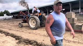 An entertaining horse pull in Angelica NY The Allegany county fair heavyweight horse pull [upl. by Nulubez811]