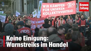 Keine Einigung Warnstreiks im Handel  kronetv NEWS [upl. by Amaras]