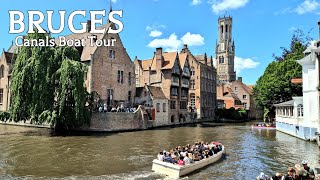 Bruges Canal Boat Tour  Summer 2024  Explore Belgiums Venice of the North 🇧🇪 [upl. by Hachmann]