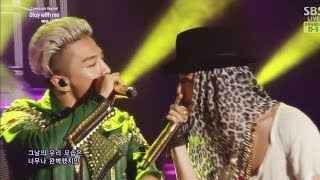 TAEYANG  STAY WITH MEfeat GDRAGON 눈 코 입EYES NOSE LIPS 0608 SBS Inkigayo COMEBACK [upl. by Yorke220]