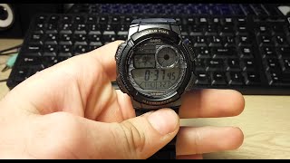 Casio AE1000W1A Обзор часов [upl. by Aenyl607]