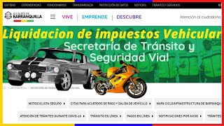 COMO CONSULTAR Y LIQUIDAR EL ESTADO DE IMPUESTOS VEHICULAR TRÁMITE PARA DESCARGAR EL RECIBO DE PAGO [upl. by Aicilanna]