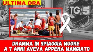 DRAMMA IN SPIAGGIA MUORE BAMBINOSOCCORSI TARDIVISHOCK TRA I BAGNANTI [upl. by Akihsat]