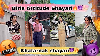 🔥 Girls Attitude video🔥attitude shayari🤬reel video Instagram  attitude🤬🔥 [upl. by Osy]