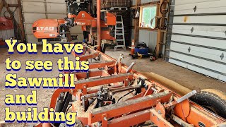 Diesel Woodmizer LT40 Super Wide Searching for sawmills episode  9 [upl. by Bywaters]