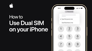 How to use Dual SIM on your iPhone  Apple Support [upl. by Ecurb691]