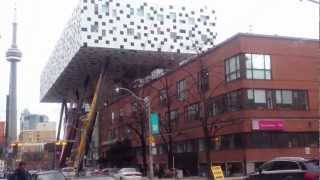 Iconic logo design of OCAD near AGO with a CN Tower view [upl. by Rannug351]