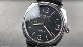 Panerai Radiomir 8 Days PAM 190 Panerai Watch Review [upl. by Annahsar]