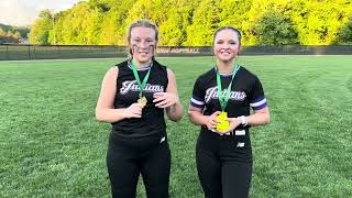 Valley’s Braxtyn Holbrook and Emilie Johnson discuss district title win over Symmes Valley [upl. by Ecirtaeb]