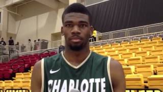 Charlotte mens basketball sophomore guard E Victor Nicker [upl. by Anerehs361]