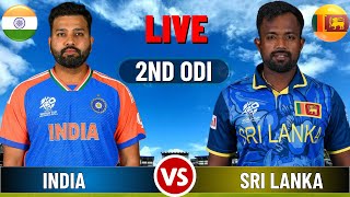 Live India vs Sri Lanka 2nd ODI  IND vs SL Live Cricket match Today [upl. by Sharyl43]